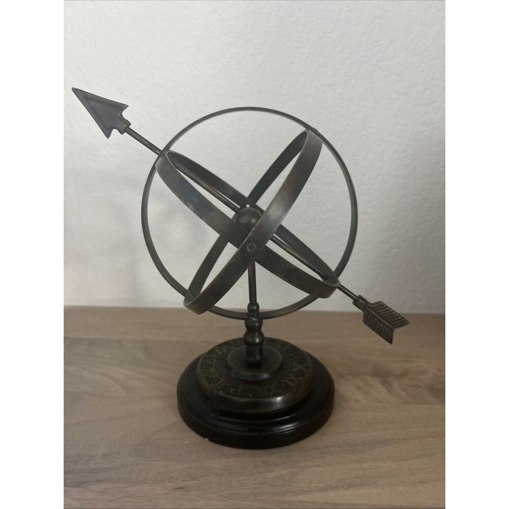 Rare Vintage Metal Armillary Globe Nautical Tabletop From Nordstrom.